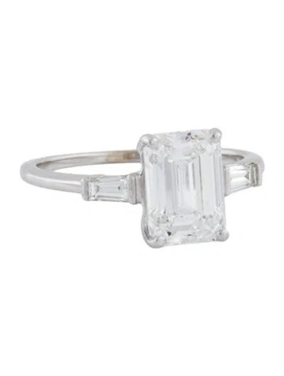 Pre-owned Engagement Ring 2.73ct Lab-grown Diamond  In Multi