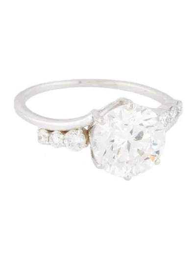 Pre-owned Engagement Ring 2.80ctw Lab-grown Diamond  In Multi