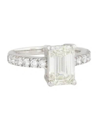Pre-owned Engagement Ring 2.85ct Lab-grown Diamond  In Multi