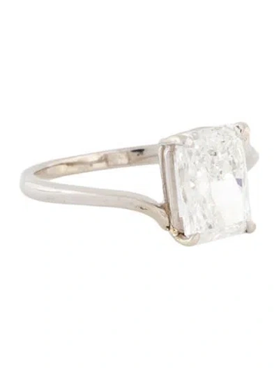 Pre-owned Engagement Ring 2.86ct Lab-grown Diamond Solitaire In Multi