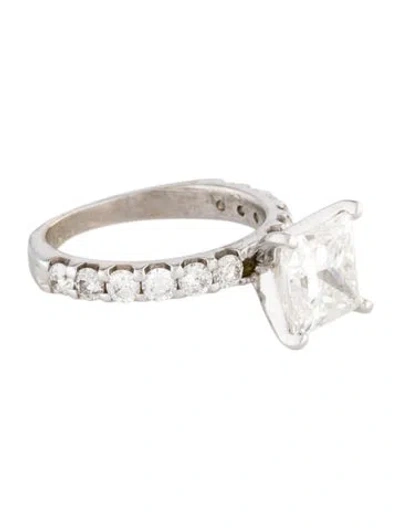 Pre-owned Engagement Ring 2.88ct Lab-grown Diamond  In Multi