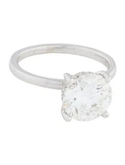 Pre-owned Engagement Ring 2.97ct Lab-grown Diamond  In Multi