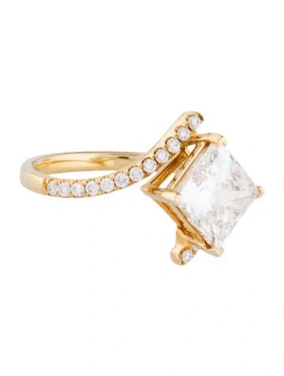 Pre-owned Engagement Ring 3.00ct Lab-grown Diamond  In Multi