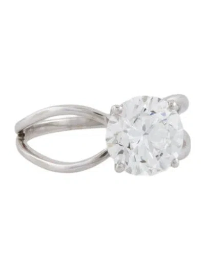 Pre-owned Engagement Ring 3.00ct Lab-grown Diamond Open Solitaire In Multi