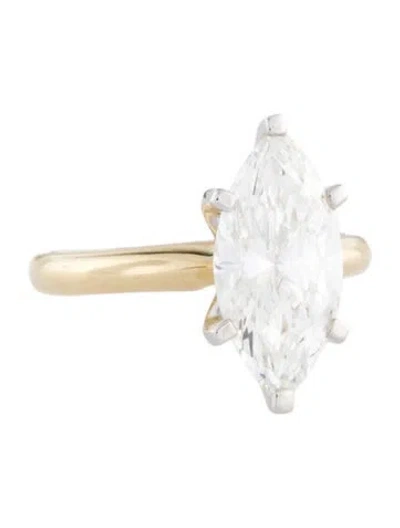 Pre-owned Engagement Ring 3.00ct Lab-grown Diamond Solitaire  In Multi