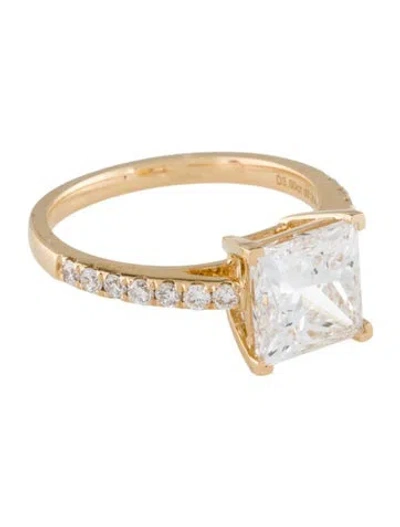 Pre-owned Engagement Ring 3.00ct Lab-grown Diamond In Multi