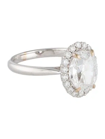 Pre-owned Engagement Ring 3.01ct Diamond  In Multi