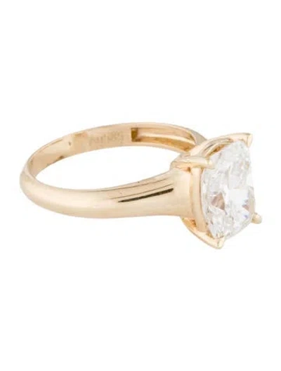 Pre-owned Engagement Ring 3.01ct Lab-grown Diamond  In Multi