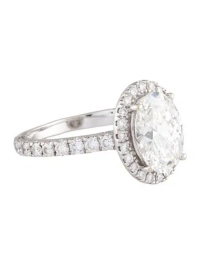Pre-owned Engagement Ring 3.01ct Lab-grown Diamond  In Multi