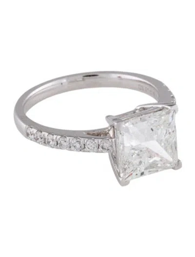 Pre-owned Engagement Ring 3.01ct Lab-grown Diamond In Multi