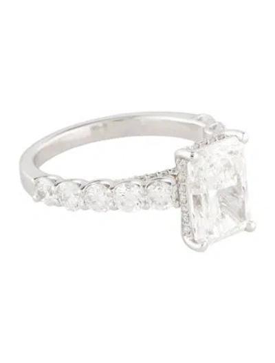 Pre-owned Engagement Ring 3.02ct Lab-grown Diamond  In Multi
