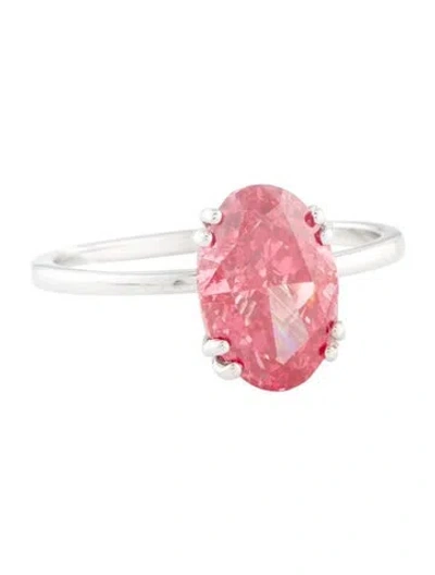 Pre-owned Engagement Ring 3.03ct Lab-grown Diamond  In Multi