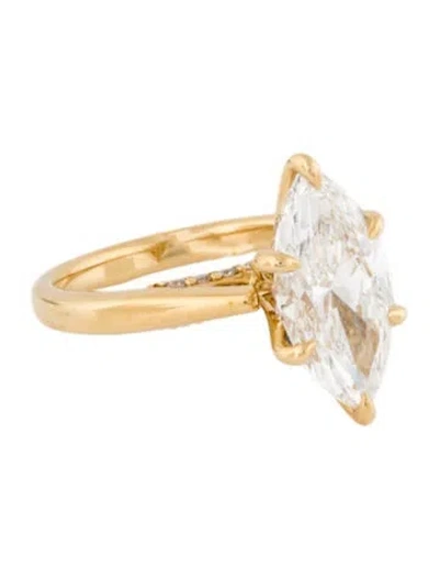 Pre-owned Engagement Ring 3.03ct Lab-grown Diamond  In Multi