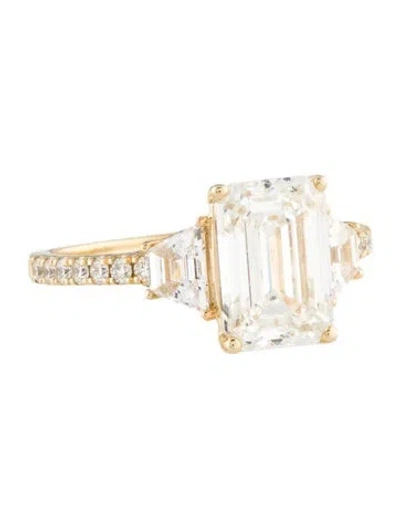 Pre-owned Engagement Ring 3.03ct Lab-grown Diamond  In Multi