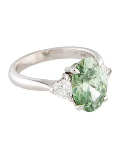 Pre-owned Engagement Ring 3.03ct Lab-grown Diamond  In Multi