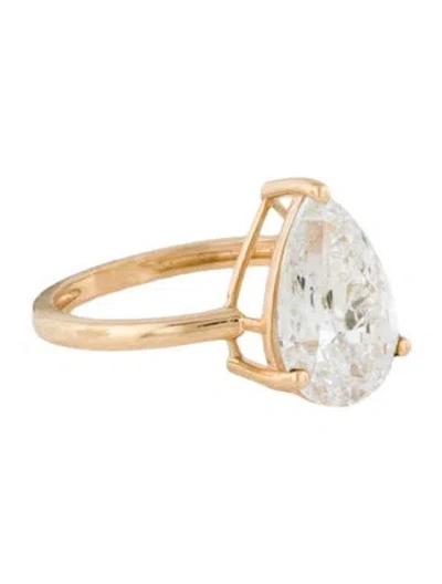 Pre-owned Engagement Ring 3.03ct Lab-grown Diamond Solitaire In Multi