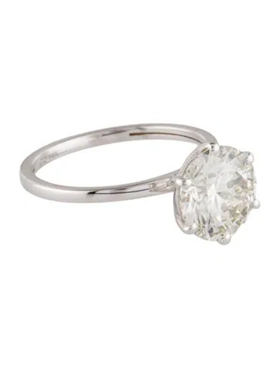 Pre-owned Engagement Ring 3.04 Ctw Lab-grown Diamond  In Multi