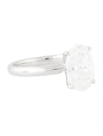 Pre-owned Engagement Ring 3.04ct. Lab Grown Diamond  In Multi