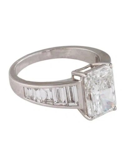 Pre-owned Engagement Ring 3.04ct Lab-grown Diamond  In Multi