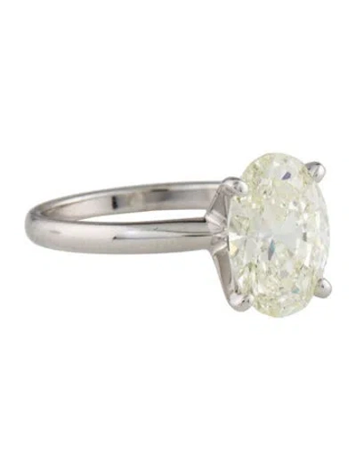 Pre-owned Engagement Ring 3.04ct Lab-grown Diamond Solitaire  In Multi