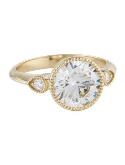 Pre-owned Engagement Ring 3.05ct Lab-grown Diamond  In Multi