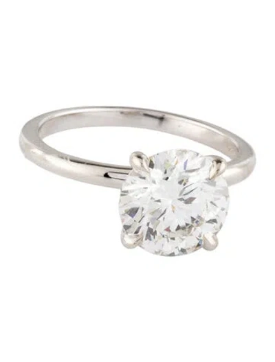 Pre-owned Engagement Ring 3.05ct Lab-grown Diamond  In Multi