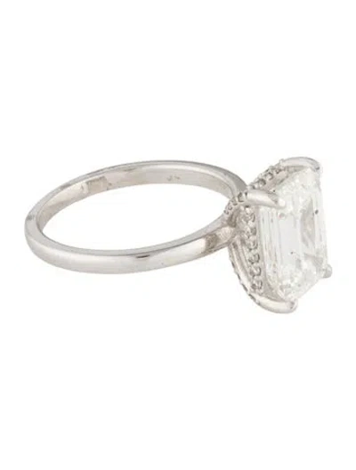 Pre-owned Engagement Ring 3.06ct Lab-grown Diamond  In Multi
