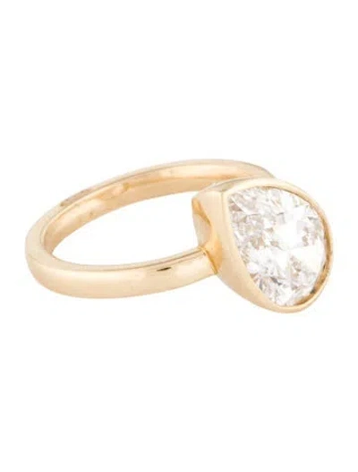 Pre-owned Engagement Ring 3.08ct Lab-grown Diamond Solitaire  In Multi