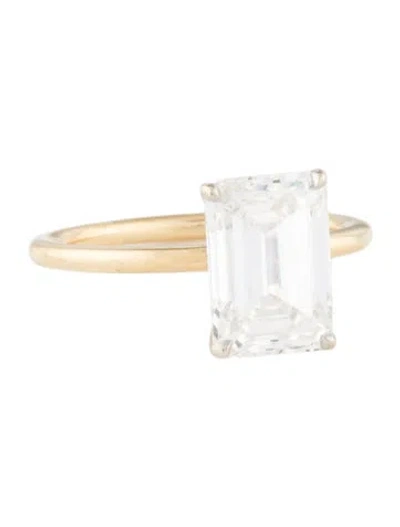Pre-owned Engagement Ring 3.18ct Lab-grown Diamond  In Multi