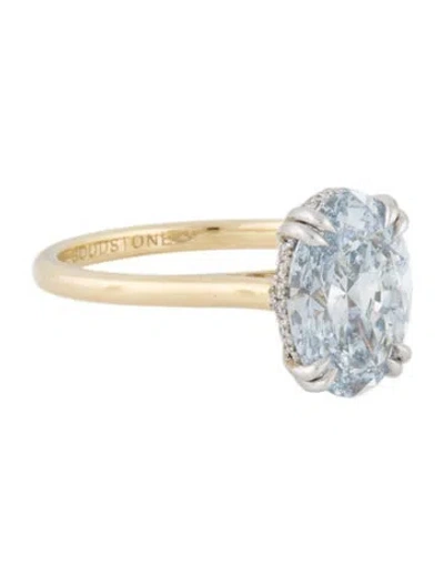 Pre-owned Engagement Ring 3.32ct Lab-grown Diamond  In Multi