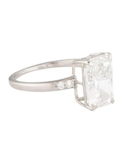 Pre-owned Engagement Ring 3.36ct Lab-grown Diamond  In Multi