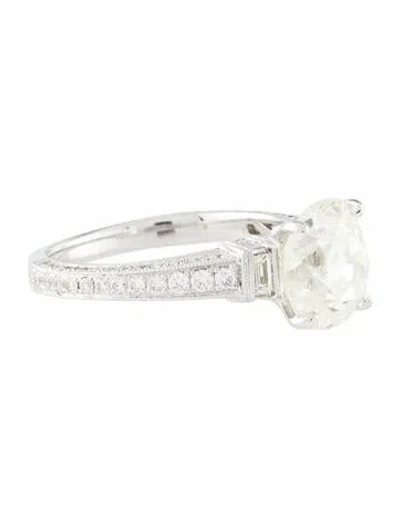 Pre-owned Engagement Ring 3.50ct Diamond  In Multi