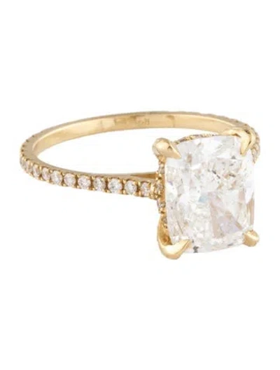 Pre-owned Engagement Ring 3.50ct Lab-grown Diamond  In Multi