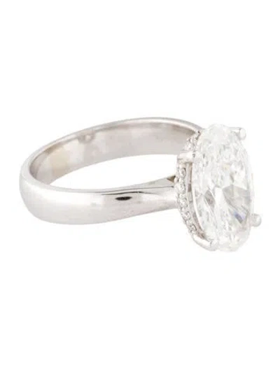 Pre-owned Engagement Ring 3.58ct Lab-grown Diamond  In Multi