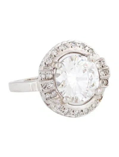 Pre-owned Engagement Ring 3.63ct Lab-grown Diamond  In Multi