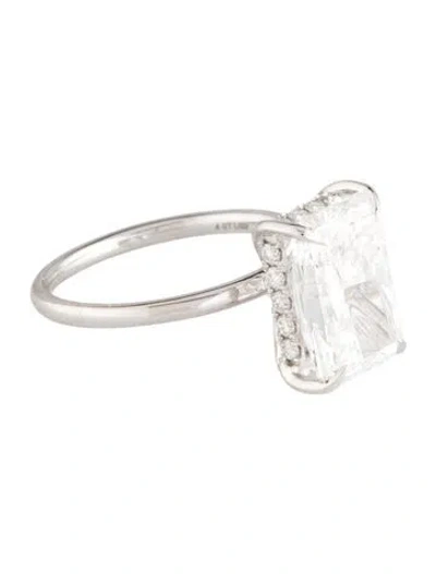 Pre-owned Engagement Ring 3.80ctw Lab-grown Diamond Enagagement Ring In Multi