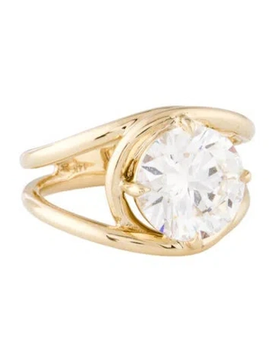 Pre-owned Engagement Ring 3.92ct Lab-grown Diamond  In Multi