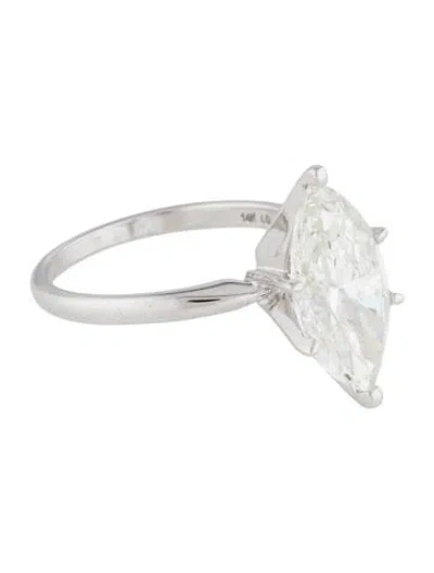Pre-owned Engagement Ring 3.94ctw Lab-grown Diamond Solitaire  In Multi