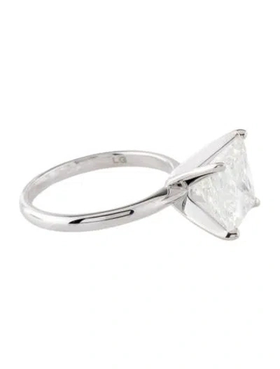 Pre-owned Engagement Ring 4.00ct Lab-grown Diamond  In Multi