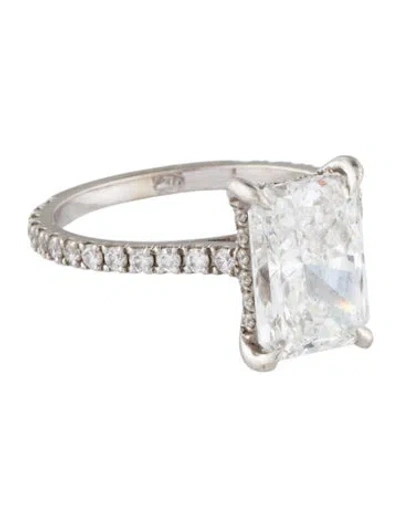 Pre-owned Engagement Ring 4.00ct Lab-grown Diamond  In Multi