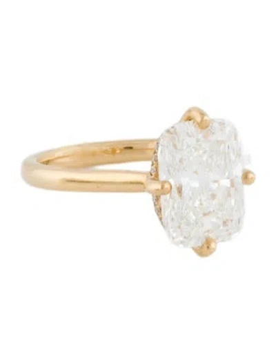 Pre-owned Engagement Ring 4.01ct Lab-grown Diamond Hidden Halo  In Multi