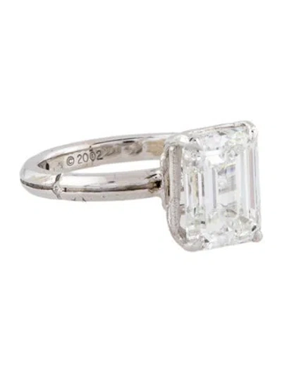 Pre-owned Engagement Ring 4.03ct Lab-grown Diamond  In Multi
