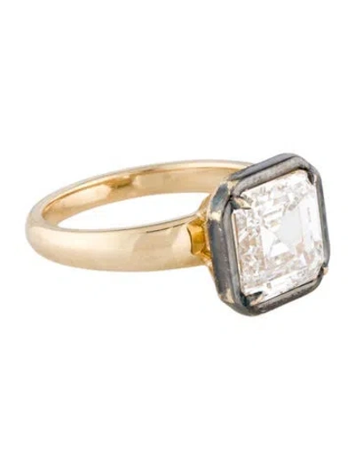 Pre-owned Engagement Ring 4.05ct Lab-grown Diamond  In Multi
