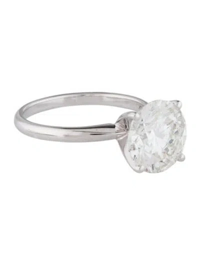 Pre-owned Engagement Ring 4.05ct Lab-grown Diamond  In Multi