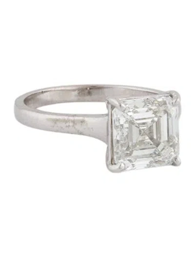 Pre-owned Engagement Ring 4.09ct Lab-grown Diamond  In Multi