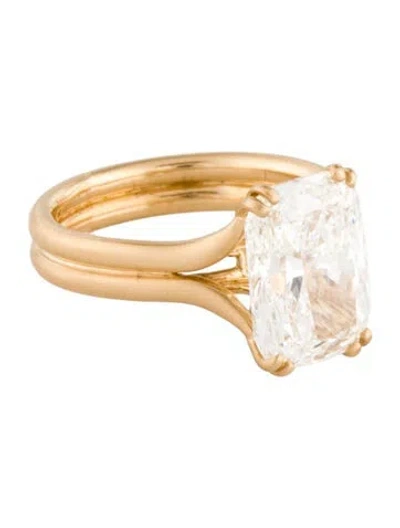Pre-owned Engagement Ring 4.09ct Lab-grown Diamond  In Multi