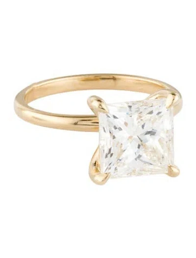 Pre-owned Engagement Ring 4.09ctw Lab-grown Diamond  In Multi