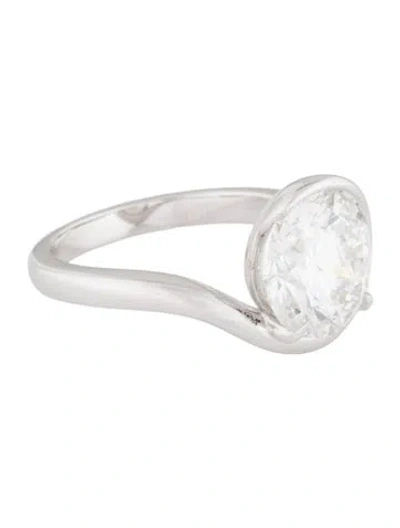 Pre-owned Engagement Ring 4.11ct Lab-grown Diamond  In Multi