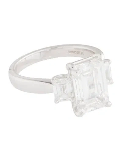 Pre-owned Engagement Ring 4.13ct Lab-grown Diamond  In Multi