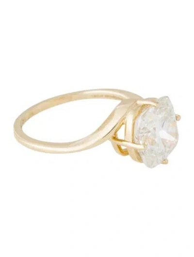Pre-owned Engagement Ring 4.20ct Lab-grown Diamond  In Multi
